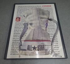 Converse Chuck Taylors All Star 1991 Print Ad Framed 8.5x11  picture