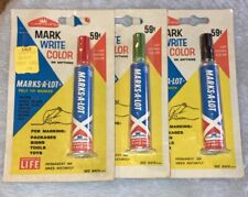 Vintage Carter’s Markers 1963 59cent Carded Set Of 3 Marks-A-Lot Rare NOS NIP picture