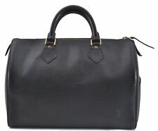 Authentic Louis Vuitton Epi Speedy 30 Hand Bag Black M59022 LV E1263 picture