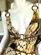 Just Cavalli Vintage Reptile Print Dress with Brass Rings by Roberto Cavalli  picture