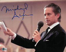 Michael Douglas Signed Autograph Wall Street 11X14 Photo BAS Beckett picture