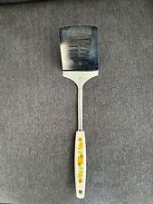 Vintage Ecko Spatula Turner StainlessJMade in USA Kitchen Utensil Floral 1970's picture