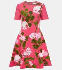 NEW Oscar de la Renta Floral Jacquard Minidress - Pink size M #DD365 picture