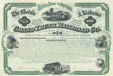 Mobile and Alabama Grand Trunk Railroad Co. - $1,000 7% Railway Gold Bond (Uncan picture