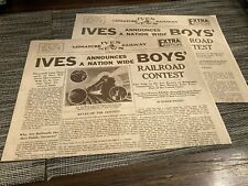 Ives Miniature Railway News 1976 Extra Edition 2 copies picture