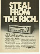 1980 pioneer SX-3700 Receiver Ad - Steal from the Rich Magazine AD - Mancave  picture