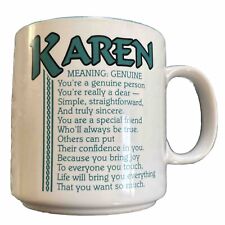 Vintage Papel Coffee Mug KAREN MemeCore Cup 1980’s picture