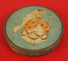 ANTIQUE LA MAY FINEST FACE POWDER WOMENS MAKEUP TIN BEAUTY GLAMOUR FASHION RARE picture