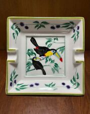 HERMES Unused Paris Ashtray Cigar Tray toucan bird novelty w/o box Japan JP picture