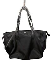 Botkier New York Black Nylon Bond Tote Bag Decorative Side Zippers Zip Close picture