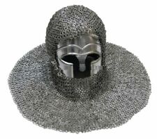  MS Flat Riveted Oil Finish 9 mm Chain Mail Medieval /Hood picture