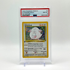 PSA 8 1st Edition Leveinard Chansey 3/102 French Base Set Pokemon Card - NM MINT picture