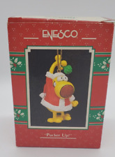 ENESCO CHRISTMAS ORNAMENT: PUCKER UP  GRIMMY with MISTLETOE NEW in box picture