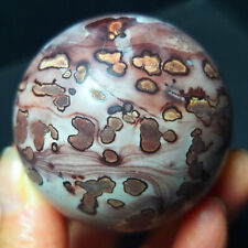 180G Natural Polished Colored Chinese Painting Agate Crystal Ball Healing A3908 picture