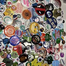 PINBACK BUTTON PINS 1980s to now LOT POP CULTURE MUSIC campaign  NOVELTY 200+ picture