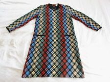 Vintage Missoni Knit Wool Dress Multicolor Geometric picture