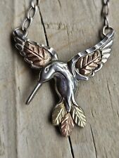  925 BLACK HILLS GOLD HUMMINGBIRD STERLING SILVER  picture
