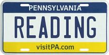 Reading Pennsylvania Aluminum PA License Plate  picture