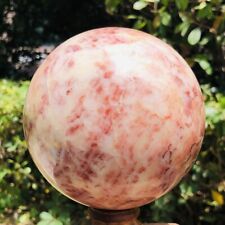 2150G Natural Red Stripe Pork Stone Crystal Quartz Sphere Ball Reiki Heals 750 picture