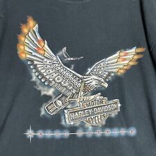 Harley Davidson Mens LS T Shirt Size XL Vintage Metal Warrior/Cambells HD  picture