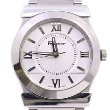 Ferragamo Quartz Men'S Watch Silver Dial Genuine Ss Belt F10990014 picture