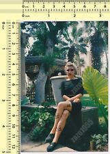 Leggy Woman Abstract Female Lady Pose, Marker Drawn vintage photo old original picture