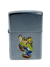 Vintage Zippo Lighter Disney’s Goofy The Dog Silver Rare picture