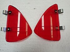 Vintage 1950s 1960s Deluxe Chrome Trim Red Breezies Air-Flows Accessory NOS  picture