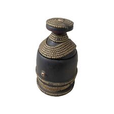 Antique Ethiopian Wood Container for Coffee or Spices with Lid picture