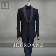 New Classy Blue suit with Lapels -Suit For men,3 piece Suit, Formal Wedding Suit picture