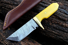SHARD®™ Custom Hand Forged Damascus Steel EDC TANTO Mini Neck Knife W/SHEATH picture