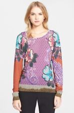 ETRO Milano Italy Made Women's Knit Silk Cashmere Sweater Size European 46 picture