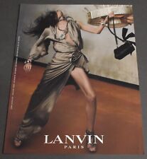 2010 Print Ad Sexy Heels Long Legs Lady Fashion Brunette Lanvin Dress art Paris picture