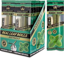 King Palm | Slim | Magic Mint | Prerolled Palm Leafs | 20 Pack of 2 Each =40Roll picture