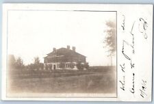 Dillon Montana MT Postcard RPPC Photo High School Building Campus 1906 Antique picture