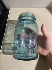 Rare vintage light blue aqua ball perfect mason jar 1910-1923 🤯🤯🫙 picture