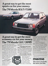 1979 MAZDA GLC HATCHBACK RX-7 Genuine Vintage Ad ~ MSRP 3,995 ~   picture