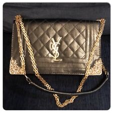 Yves Saint Laurent Quilted Black Leather Chain Strap Shoulder Bag picture
