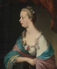Dream-art Oil painting noble lady woman art Christiana-Stille-Keen-Matthew-Pratt picture