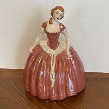 Vintage 1949? Figurine Ball Gown French Lady Dress Hobbyist? Signed 8 1/2