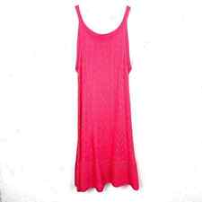 M Missoni Womens Sleeveless Chevron Knit Trapeze Tank Dress Pink Textured 46 picture