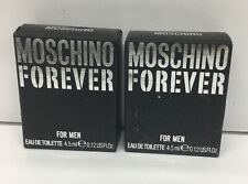 Moschino FOREVER For Men  Mini Splash 4.5ml / 0.12 fl oz New In Box Lot Of 2 picture
