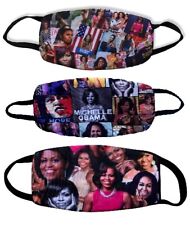 3-Pack -  Michelle Obama  Print - Face Masks picture