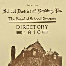 Reading Pennsylvania School Directors Directory 1916 picture