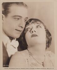 HOLLYWOOD BEAUTY GLORIA SWANSON + Rudolph Valentino PORTRAIT 1944 ORIG Photo C21 picture