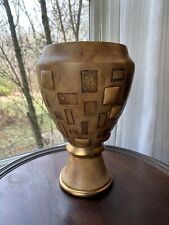 Richard Chan Artmax International Home Décor Classic Gold MCM Vase Marked Rare picture