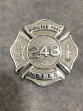 Vintage Obsolete Fireman's Badge #248 Fire Dept. Highland Park, Mich. (Rare)  picture