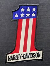 100% Authentic Rare Harley Davidson #1 Evel Knievel Large Patch Iron on or Sew picture