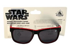 Disney Parks Star Wars Lucasfilm Kid Black Red Sunglasses UVA UVB Protection NWT picture