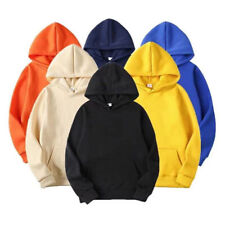 Men's Plain Hoodies Casual Hooded Sweatshirts Long Sleeve Classic Pullover Tops* picture